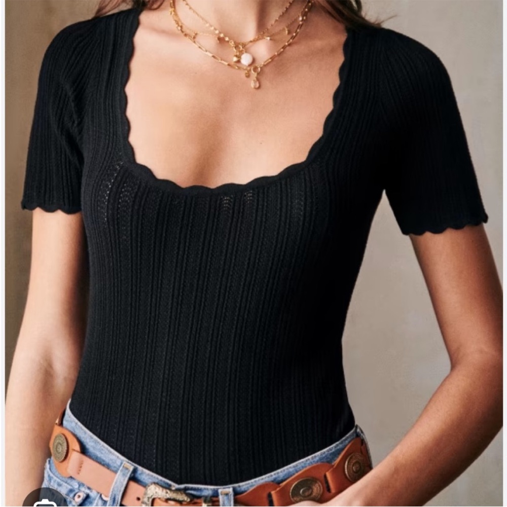 Sezane Black Anil Jumper